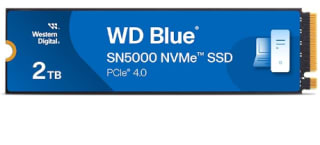 SSD interne WD Blue SN5000 2 To, Disque SSD Interne, M.2 2280 NVMe SSD, PCIe Gen4, jusqu'à 5150 MB/s à 111,12€