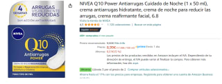 Pack 3 Nivea Q10 Power crema hidratante antiarrugas cuidado de noche de 50ml por 16.63€