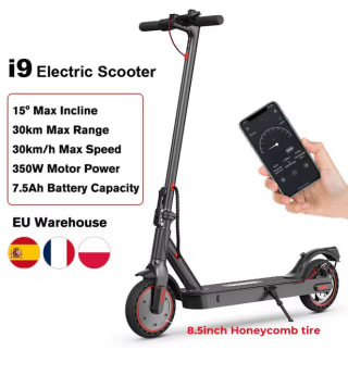 Patinete eléctrico Scooter i9 350W por solo 126,16€