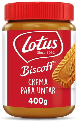 Crema de galletas Lotus Biscoff 400 g por 2,23€.