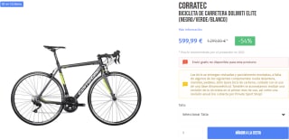 Bicicleta Carretera Corratec Dolimiti Elite por 599,99€