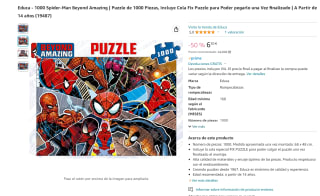 Puzle de 1000 piezas marca Educa Spider-Man Beyond Amazing por sólo 6,50€