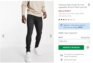 Hasta 70% + 30% EXTRA en tu compra en ASOS ropa desde 2,10€