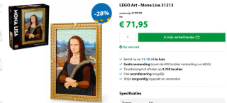 LEGO Art - Mona Lisa 31213 voor €71,95 bij Goodbricks