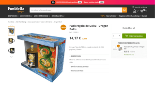 Pack regalo Goku Dragon Ball por 14,17 €