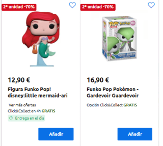 70% descuento Funko segunda unidad grandes ofertas Carrefour