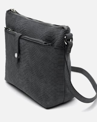 Bolso bandolera pequeño animal print marrón por 11€