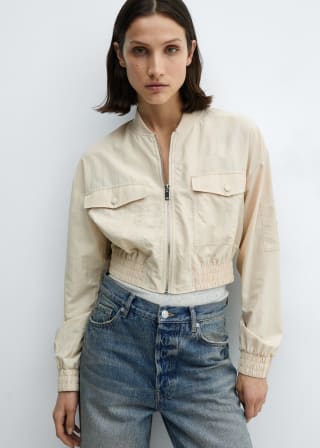 Chaqueta bomber con bolsillo para Mujer por solo 7.99€