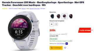 Garmin Forerunner 255 Music (Wit) voor €209 bij Bol
