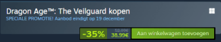 Dragon Age: The Veilguard voor €38,99 bij Steam