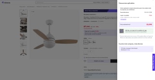 Ventilador Akunadecor de Techo motor DC minimo consumo modelo Maestral 3 acabados placa Led CCT Regulable por solo 61,59€ (Nuevos usuarios por