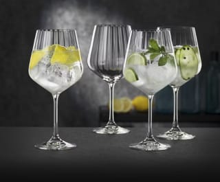 Spiegelau Kristalglas glazenset van 4 stuks ginglazen, longdrinkglazen of whiskyglazen voor €14,99 bij de Aldi