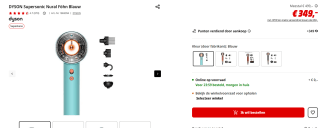 Dyson Supersonic Nural Keramiek Patina/Topaas voor €349 bij de Mediamarkt