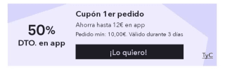 50% DTO para Nuevos Usuarios desde la App de Miravia