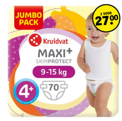 2 jumbo packs luiers voor €27 bij Kruidvat
