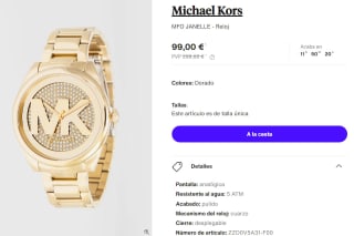 Reloj para Mujer Michael Kors MFO JANELLE por 99€