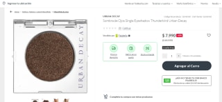Sombra de Ojos Single Eyeshadow por $7.990
