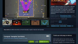 Videojuego Vampire Survivors por 3,99€