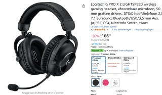 Logitech G PRO X 2 Lightspeed Wireless Gaming Headset voor €166,11 bij Amazon