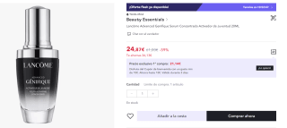 Lancôme Advanced Genifique Serum Concentrado Activador Juventud 20ML por 14,92€