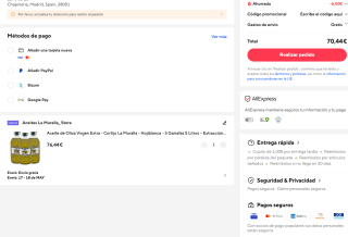 Aceite de Oliva Virgen Extra Cortijo La Muralla Hojiblanca 3 Garrafas 5 L cada una por solo 70,44€