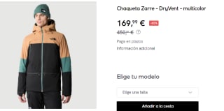 Chaqueta de Hombre The North Face Zarre por 169.99€