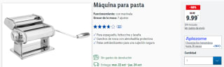 Máquina para pasta por 9.99€