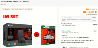 MICROSOFT Xbox Series X 1 TB + Diablo IV voor €489 bij Saturn in Duitsland