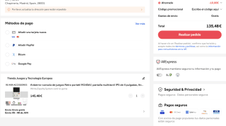 Consola Anbernic de juegos Retro portátil RG406V por solo 135,48€
