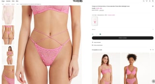 Tanga con Pernera Alta y Tiras Laterales Finas After Midnight Lace por solo 3,50€ en Tezenis