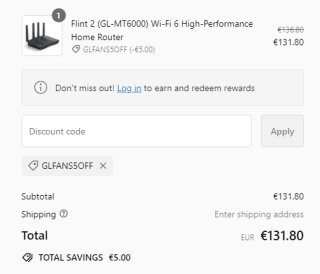 Flint 2 (GL-MT6000) Wi-Fi 6 Router voor €131,80 bij GL-net