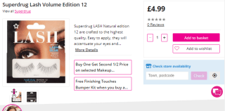 Win Superdrug's lash false eyelashes as low as £4.99
