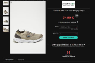 Zapatillas Lacoste Neo Run Evo por 34,90€