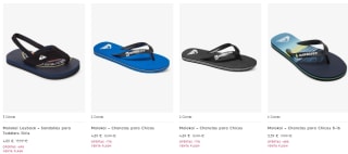 Chanclas Quiksilver y Roxy desde solo 4,19€ preciazos