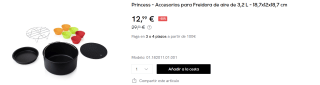 Princess - Accesorios para Freidora de aire de 3,2 L por 12.99€