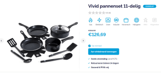 Bk Vivid 11 delige pannenset - keramisch - inductie - PFAS-vrij voor €126,69 bij BK