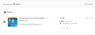 Pañales DODOT bebes precios mínimos en Miravia