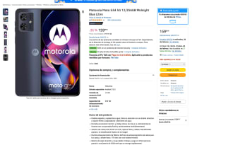 Motorola Moto G54 5G 12/256GB Midnight Blue por solo 159,99€