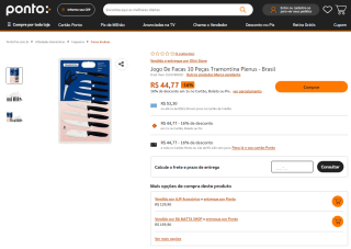 Jogo De Facas da Tramontina de 10 peças - R$ 44,77