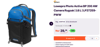 Lowepro Photo Active BP 200 AW Blue / Black voor €39,95 bij Ibood