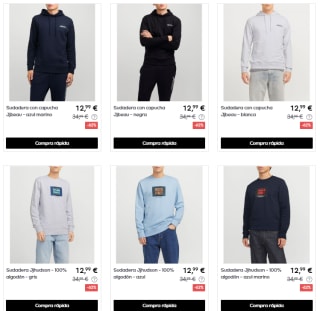 Rebajas hasta 75% descuento Jack & Jones ropa precios muy baratos