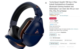 Turtle Beach Stealth 700P Gen 2 Max - Cobalt Blue voor €99,99 met Amazon Prime