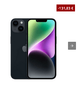 iPhone 14 128GB Negro por solo 727,17€