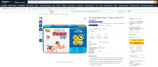 Fralda Turma da Mônica com 30 Unidades, tamanho Jumbo P - R$ 21,16
