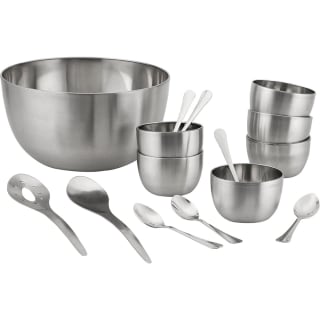 Saladeira de Inox com 2 Talheres + Conjunto com 12 Peças da La Cuisine - R$ 79,99