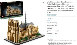 LEGO Architecture 21061 Notre-Dame van Parijs voor €195 bij Amazon