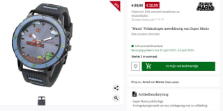 Super Mario Nintendo Watch with Silicone Band voor €20,99 bij Large