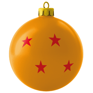Bola de Navidad Dragon Ball Bola de Dragon 4 estrellas por 3,99€