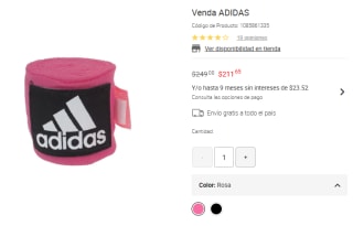 Venda Adidas por $211.65 en Liverpool