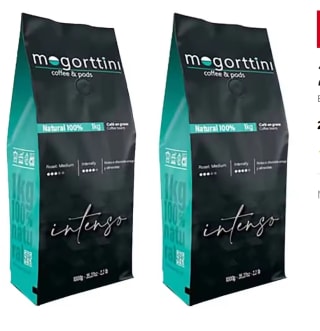 2 kilos Mogorttini espresso Intenso café natural por 20,45€